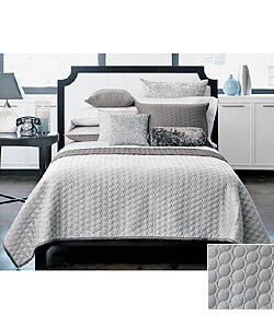 Contemporary Bedding Quilts on Modern Home Circles Grey Quilt Bedding Set  King    Overstock Com