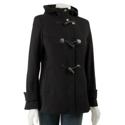MICHAEL Michael Kors Women's Black Hooded Toggle Coat