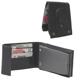 Black Leather Prestige Handheld Case