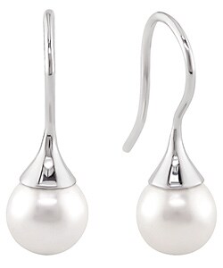 Platinum Cultured  Pearl Earrings (7-8mm)