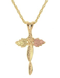 Black Hills Gold Cross Pendant