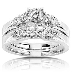 14k Gold 3/4ct TDW Round Diamond Bridal Rings Set (H-I, I1-I2)