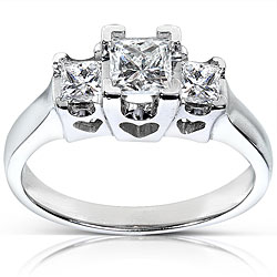 14k Gold 3/4ct TDW Princess Diamond Ring (H-I, I1-I2)