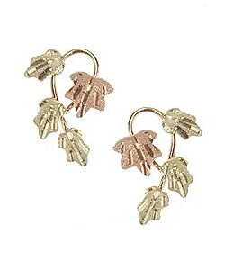 Black Hills Gold Multi-leaf Earrings