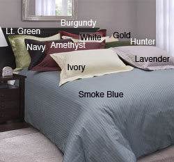 Damask Stripe 230 Thread Count Duvet Cover Set