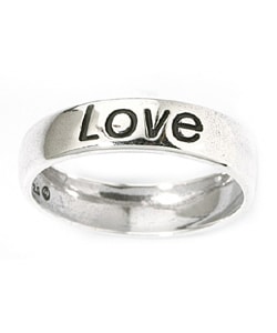 CGC Sterling Silver 'Love' Ring
