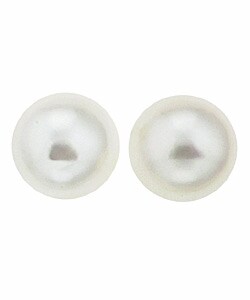 DaVonna 14k Gold Cultured White South Sea Pearl Earrings (9.5-10 mm)