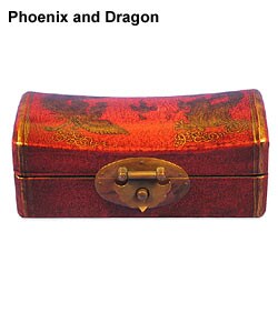 Hand Painted Tibetan Leather Jewelry Box
