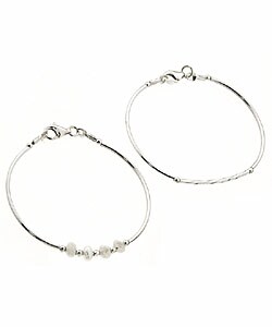 Sterling Silver Two-piece Children's Bracelet Set