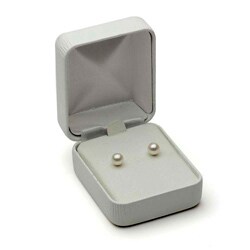 DaVonna 14k Gold Children's Akoya Pearl Stud Earrings (5 mm)