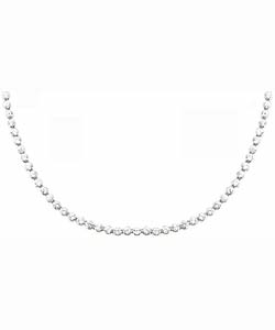 Sterling Silver Cubic Zirconia Classic Necklace