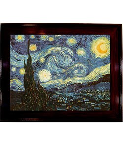 Van Gogh - Starry Night Framed Canvas Reproduction