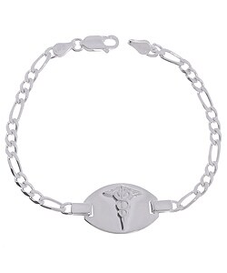 Sterling Silver Medical ID Bracelet
