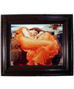 Leighton Flaming June Framed Canvas