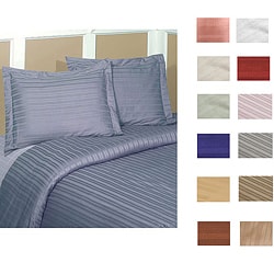 Striped 250 Thread Count Duvet Cover Set
