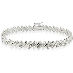 Sterling Silver Diamond Accent San Marco Bracelet