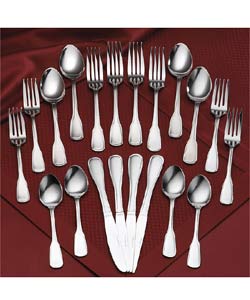 Rogers Stainless 25-piece Old Boston Flatware