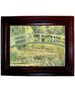Monet - The Japanese Bridge Framed Canvas