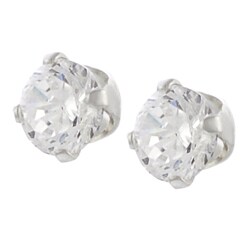 Sterling Silver CZ Solitaire Earring Set (3-pair - 2, 3, 4 mm)