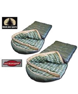 Black Pine Grizzly Sleeping Bag (Set of 2)