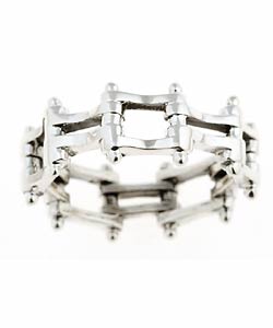 Tressa Sterling Silver Chain Link Ring