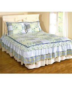 Country Blues Luxury Oversized Bedspread Set