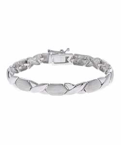 Sterling Silver X and O Bracelet