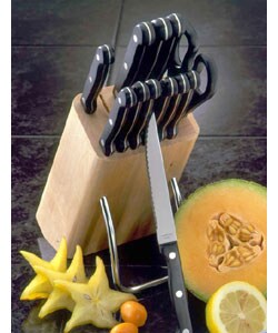 Overstock Kitchen Knives on Metro 13 Piece Kitchen Knife Set With Block Overstock Com