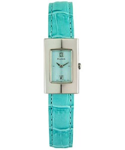 Pulsar by Seiko Women's Blue Leather Strap Watch