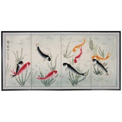 Nine Lucky Fish Silkscreen (China)