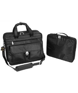 Expandable Leather Briefcase