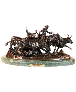 Stampede Bronze Remington Statue