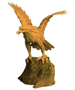 Soaring Eagle Driftwood Statue