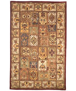 Handmade Classic Bakhtieri Multicolored Wool Rug (6' x 9')