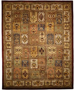 Handmade Classic Bakhtieri Multicolored Wool Rug (7'6 x 9'6)