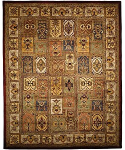 Handmade Classic Bakhtieri Multicolored Wool Rug (9'6 x 13'6)