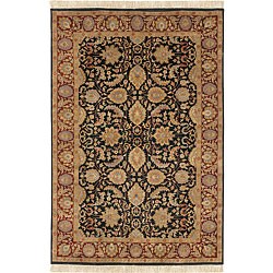 Hand-knotted Nain Collection Wool Runner (2'6 x 8') with Free Rug Pad