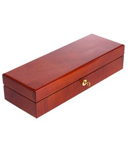 Burl Inlay Six-watch Oak Collection Box