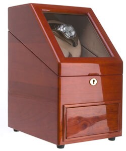 Cherry Two-watch Winder and 11-watch Collection Box