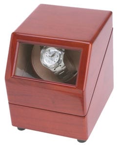 Single Watch Burgundy Finish Winder