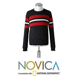Men's Alpaca Wool 'Andean Adventure' Sweater (Peru)
