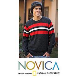 Men's Alpaca Wool 'Andean Adventure' Sweater (Peru)