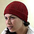Alpaca Wool 'Scarlet Glam' Hat (Peru)