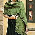 Rayon 'Green Extravaganza' Scarf (Thailand)