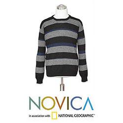 Men's Alpaca Wool 'Casual Classic' Crew Sweater (Peru)