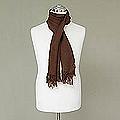 Alpaca Wool 'Oblique Cocoa' Men's Scarf (Peru)