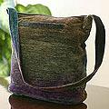 Bamboo Chenille 'Magic Forest' Medium Shoulder Bag (Guatemala)