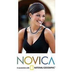 Sterling Silver 'Chantico Goddess' Obsidian Jewelry Set (Mexico)