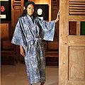 Cotton 'Ocean Paradise' Batik Robe (Indonesia)