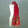 Wool 'Radiant Red' Scarf (India)